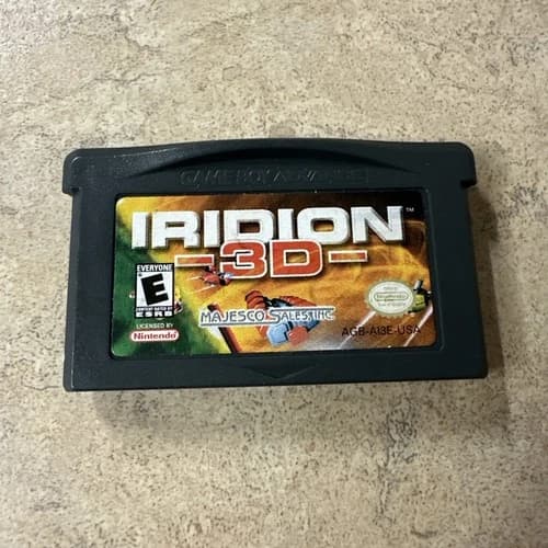 Iridion 3D Game Boy Advance Authentic Nintendo GBA Vintage Tested