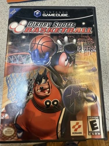Disney Sports Basketball Nintendo GameCube GC Complete Box CIB W Manual Konami