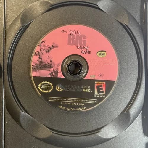 Piglet's BIG Game (Nintendo GameCube, 2003) Disc Only. Tested and Works!