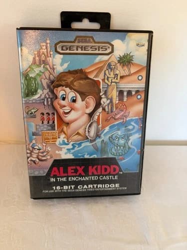Alex Kidd in the Enchanted Castle (Sega Genesis, 1990) CIB, Tested Working!