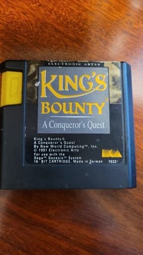 King's Bounty: The Conqueror's Quest (Sega Genesis, 1991) Cart Only