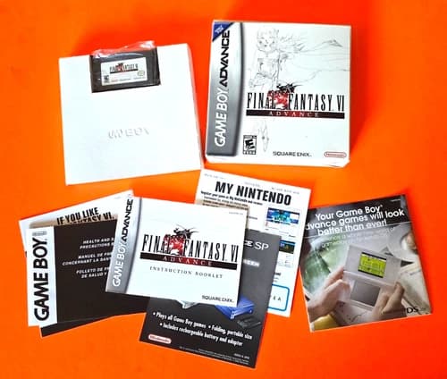 Final Fantasy VI Advance Game Boy GBA Complete Tested Manual Inserts FFVI CIB