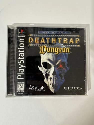 Deathtrap Dungeon Ps1 (Sony PlayStation 1, 1998) CIB With Registration