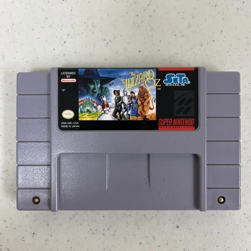 The Wizard Of Oz Super Nintendo 1992 SNES Video Game Cartridge Only