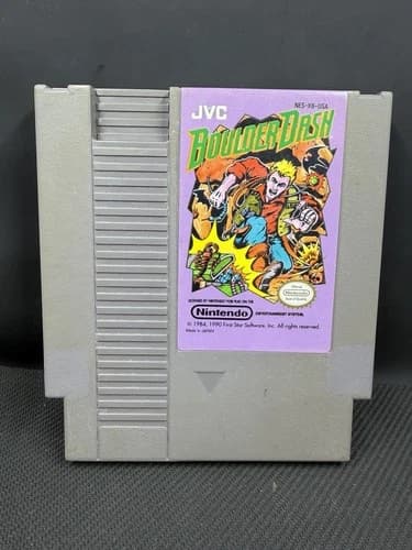 Boulder Dash (Nintendo Entertainment System, 1990), Authentic, Tested!