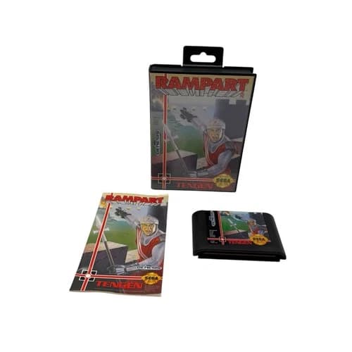 Rampart Sega Genesis 1992 Complete CIB Authentic Tested