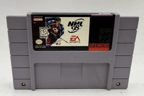 NHL ‘98 Super Nintendo SNES Rare Tough-to-Find EXCELLENT Condition Cart Only