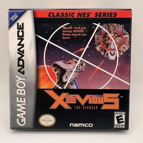 Xevious COMPLETE CIB Classic NES Series Nintendo Game Boy Advance 2004 GBA Shmup