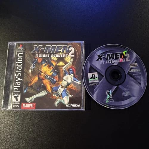 X-Men: Mutant Academy 2 (Sony PlayStation 1, 2001) CIB Complete - Tested