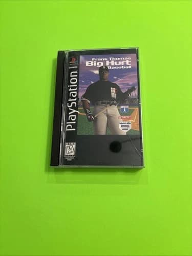 Frank Thomas Big Hurt Baseball (Sony PlayStation, 1996) PS1 Long Box Case CIB
