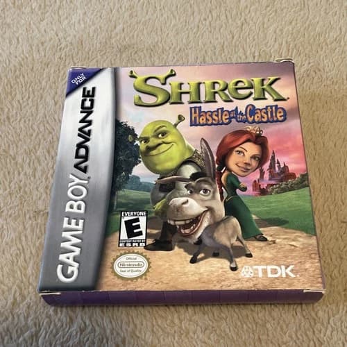 Shrek: Hassle at the Castle (Nintendo Game Boy Advance, 2002) CIB Tested