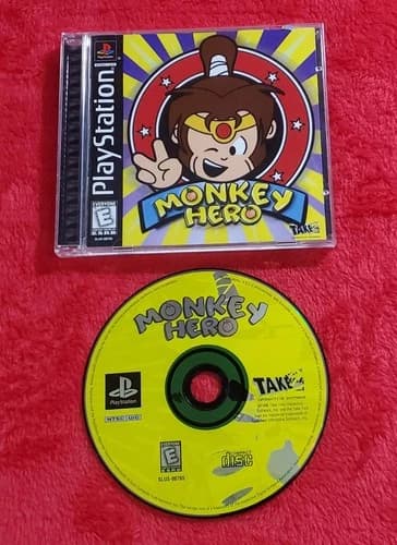 Monkey Hero (PS1, Sony PlayStation 1, 1999) Complete w/ Manual