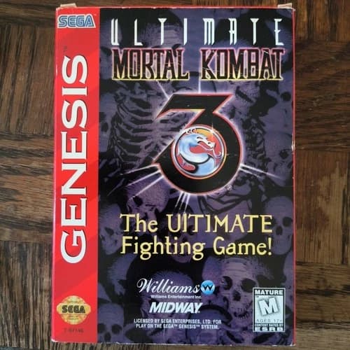 Ultimate Mortal Kombat 3 SEGA GENESIS With Original Box And Manual