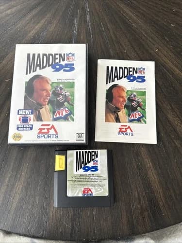 Sega Genesis Game Madden NFL 95 CIB Complete In Box