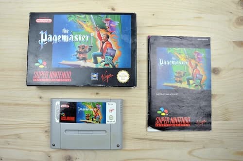 SNES - The Pagemaster - (CIB, with manual)
