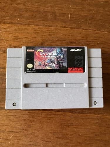 Contra 3 The Alien Wars (Super Nintendo, SNES) Cartridge Tested