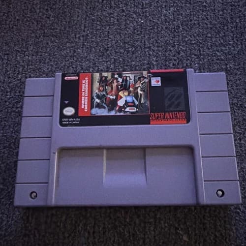 Where in Time is Carmen Sandiego? (SNES, 1993) Authentic TESTED & WORKING