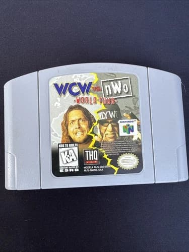 WCW vs. NWO World Tour (Nintendo 64, 1997) Tested Authentic N64