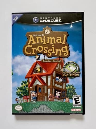 Animal Crossing (Nintendo GameCube) - CIB Complete w/ Memory Card! Works Great!