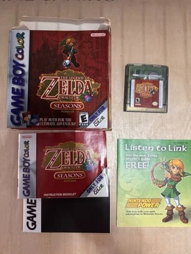 Legend of Zelda: Oracle of Seasons (Nintendo Game Boy Color, 2001) CIB