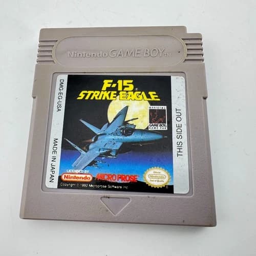 AUTHENTIC F-15 Strike Eagle (Nintendo Game Boy, 1993) TESTED