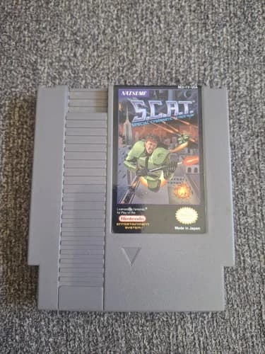 Natsume S.C.A.T.: Special Cybernetic Attack Team Nintendo NES Cartridge NTSC-U/C