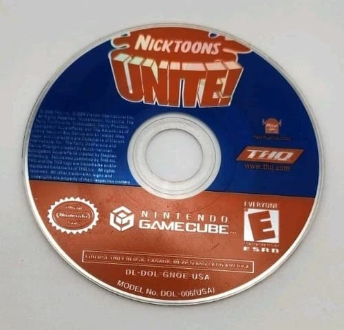 Nicktoons Unite (Nintendo GameCube, 2005) * Disc Only * [Tested]