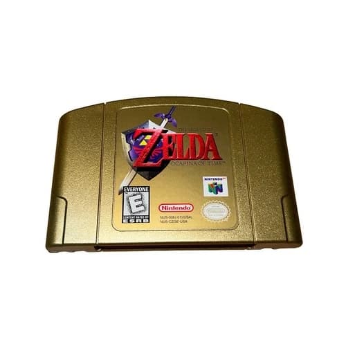 Legend Of Zelda Ocarina Of Time Gold Cartridge Nintendo 64 N64 Authentic Tested