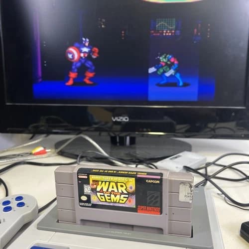 Marvel Super Heroes in War of the Gems SNES Super Nintendo - Cartridge Only