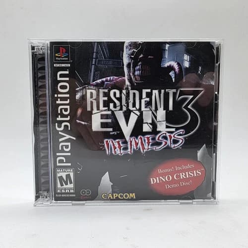 Resident Evil 3: Nemesis PlayStation 1 PS1 Complete CIB Black Label Registration