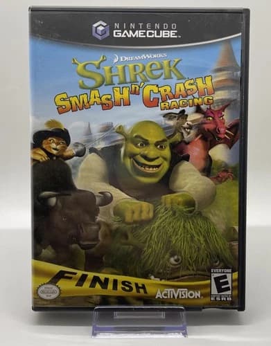 Shrek: Smash n' Crash Racing (Nintendo GameCube, 2006) Complete With Manual