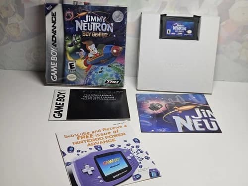 Jimmy Neutron: Boy Genius (Nintendo Game Boy Advance) 90% Complete in Box GBA