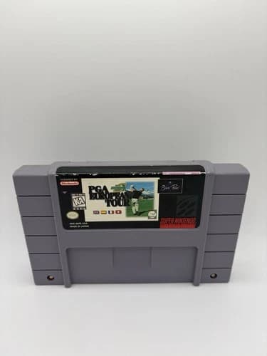 PGA European Tour (Super Nintendo SNES, 1996) Authentic Tested