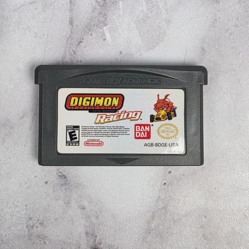 Digimon Racing (Nintendo Game Boy Advance, 2004) Authentic Cartridge Tested