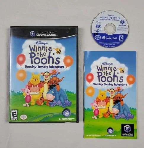 Winnie the Pooh's Rumbly Tumbly Adventure Nintendo GameCube Complete CIB