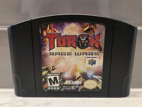 Turok: Rage Wars (Nintendo 64, 1999) TESTED AUTHENTIC Cart Only N64 Acclaim