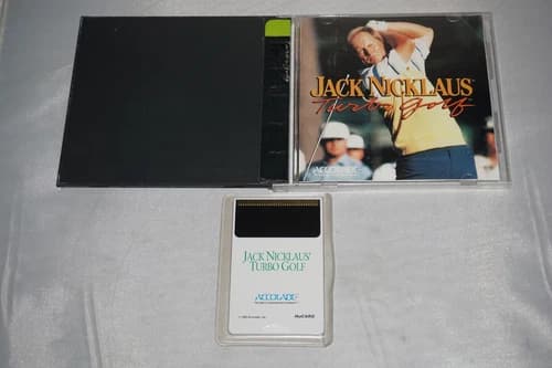 Jack Nicklaus' Turbo Golf (Turbo Grafx 16 tg16) Complete in Case Turbografx
