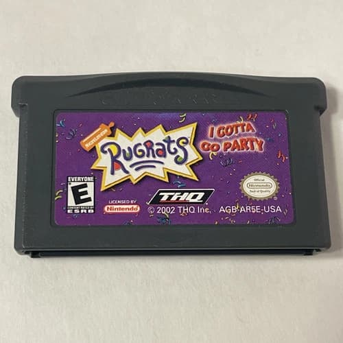 Rugrats: I Gotta Go Party (Nintendo Game Boy Advance, 2002) Tested & Working