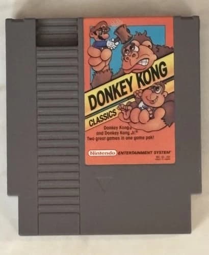 Nintendo NES Donkey Kong Classics (Cleaned, Tested & Working)