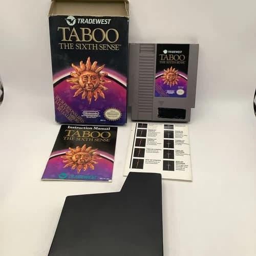 Taboo the Sixth Sense Nintendo NES Video Game Complete in Box