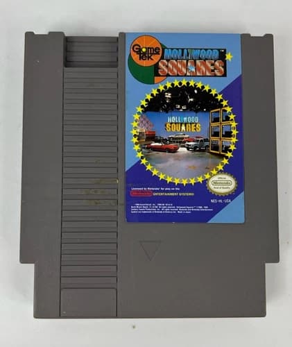 Hollywood Squares Nintendo NES Video Game Cartridge