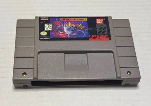 Mighty Morphin Power Rangers The Fighting Edition Super Nintendo SNES Game