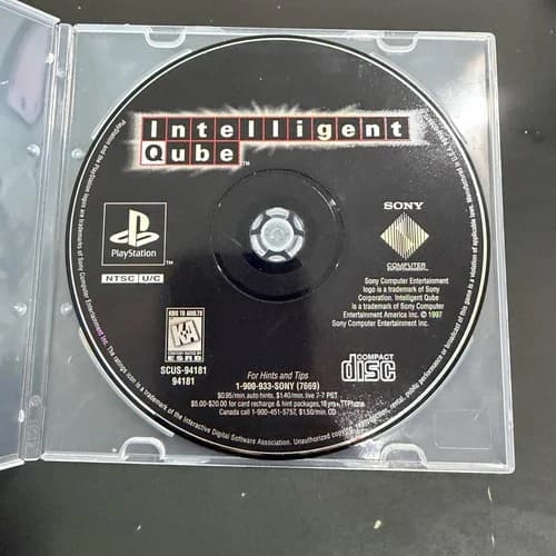 Intelligent Qube (Sony PlayStation 1, 1997) PS1 Disc Only TESTED