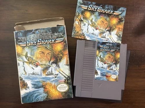 Sky Shark Nintendo NES 1989, Complete In Box