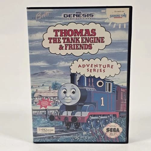 THOMAS THE TANK ENGINE & FRIENDS SEGA GENESIS 1993 W/ MANUAL CIB COMPLETE