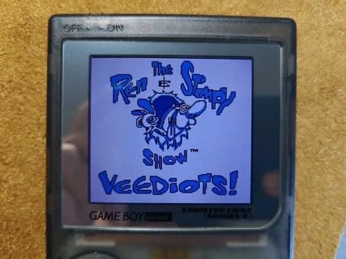 Ren Stimpy Show Veediots Nintendo Game Boy Cartridge Tested works