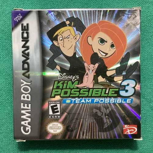 Kim Possible 3: Team Possible Nintendo Game Boy Advance GBA CIB