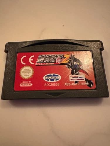 Bomberman Max 2 Red Advance GBA (Nintendo GameBoy Advance, 2002) - Tested Works