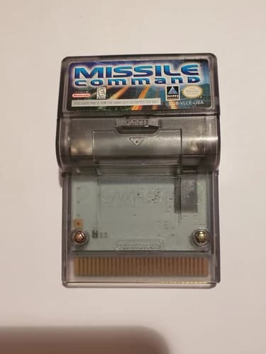 Nintendo Gameboy Color Game. Missile Command With Rumble, Works