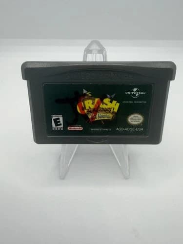 Crash Bandicoot The Huge Adventure (Nintendo Game Boy Advance 2002) GBA Tested